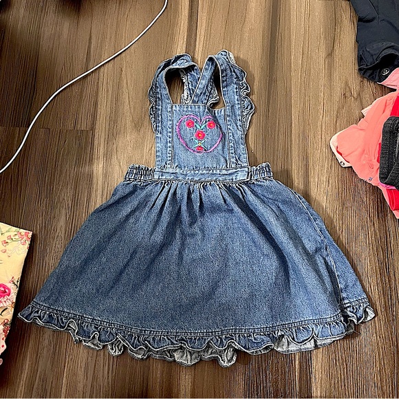 OUR STUFF BY OSH KOSH B’GOSH VINTAGE DENIM OVERALL DRESS 4 - Picture 1 of 3